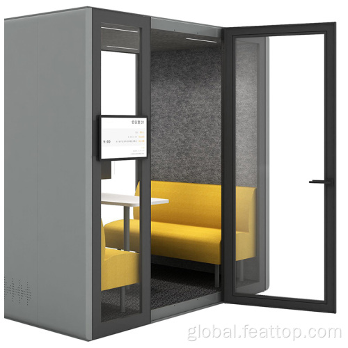 Office Modern Meeting Pod movable silence acoustic booth soundproof office meeting pod Supplier